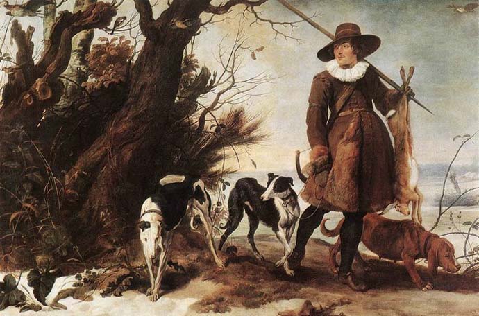 Winter Landscape with a Hunter